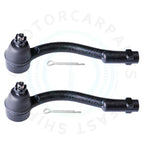 Set of 2 Front Steering Outer Tie Rod Ends for Hyundai Accent Kia Rio5 (2006–2011)