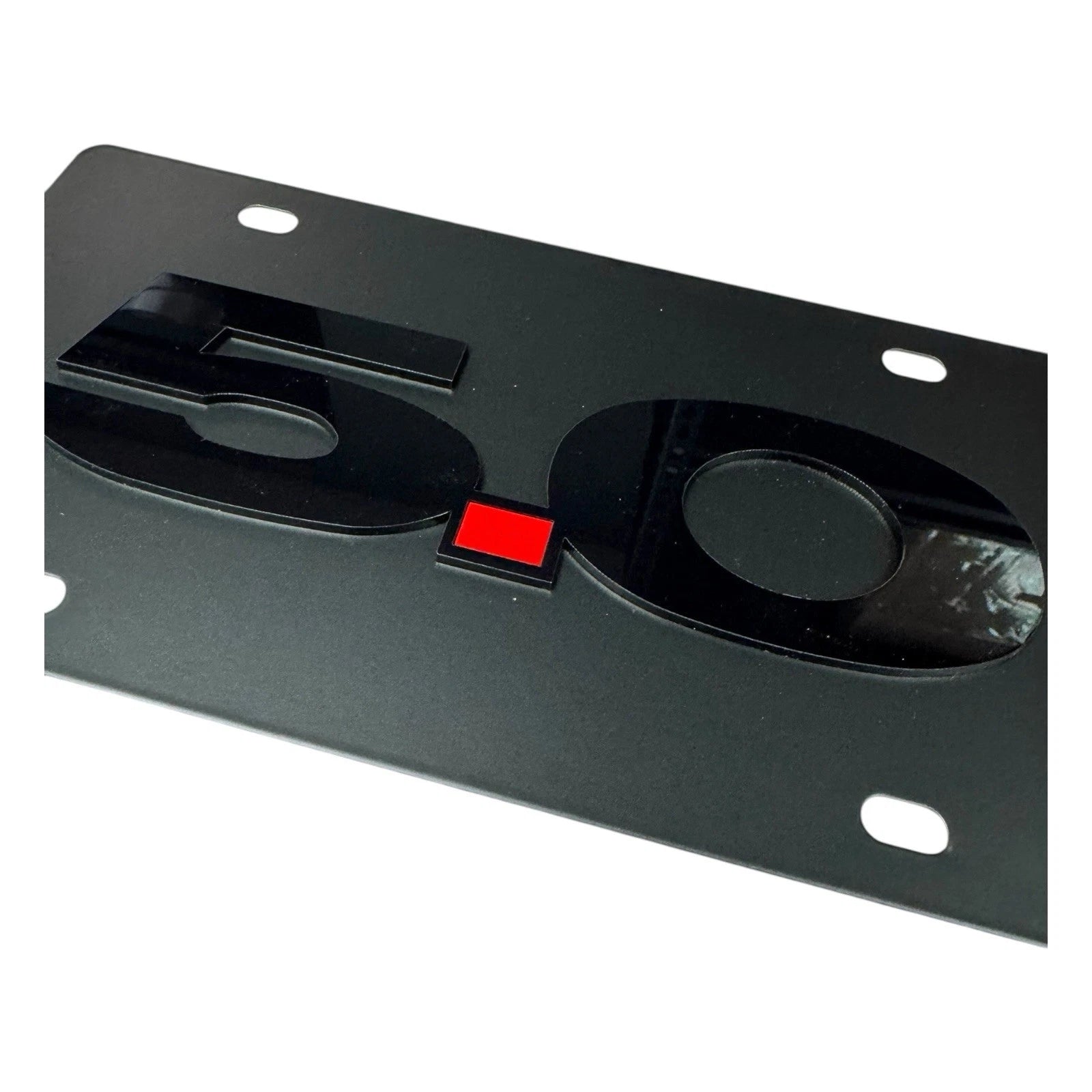 License Plate Cover Premium Black for Chevrolet Camaro (2010–2024)