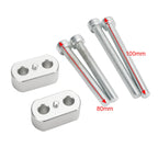Silver Risers for Tiger 1200 & Explorer XR XRx XRx Low XRt XCx XCa (2010–2020)