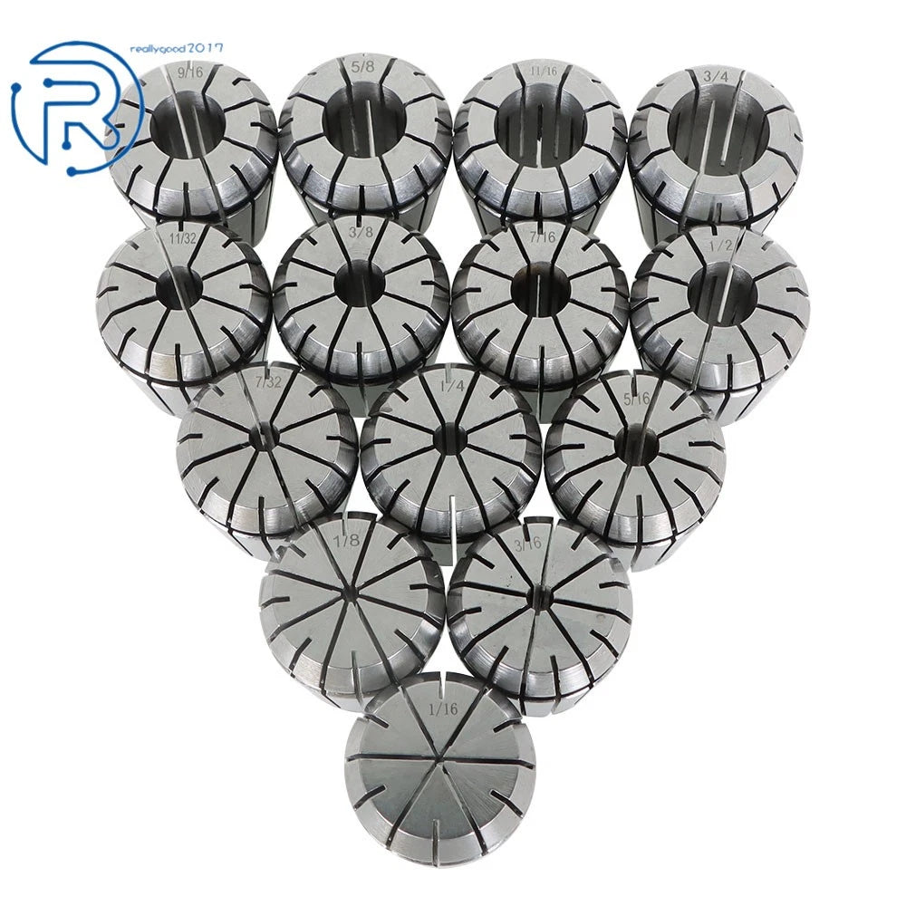 14Pcs ER32 Spring Collet Set for Milling Lathe Engraving Machine