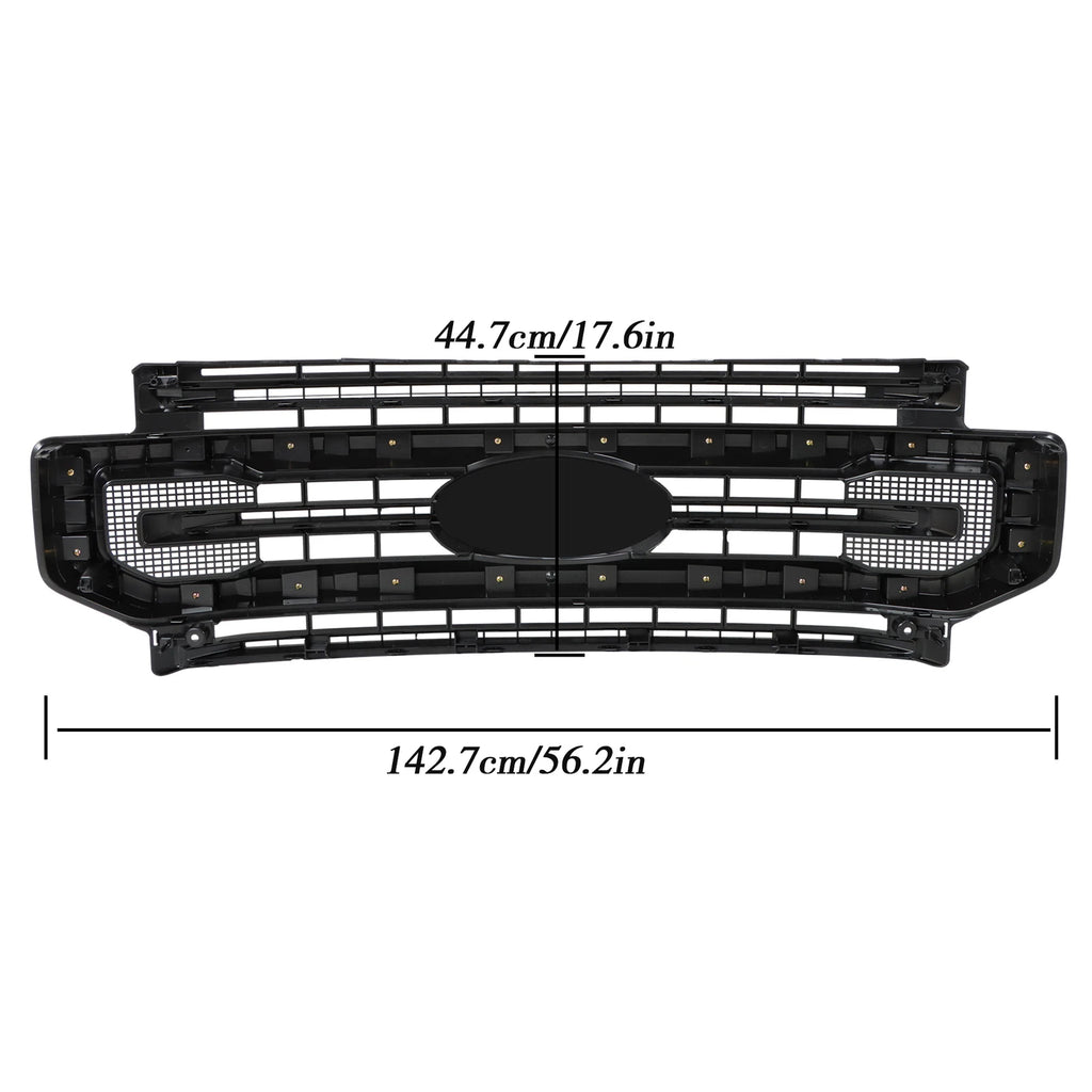 Gloss Black Platinum Grille for Ford F250 F350 (2020–2022)