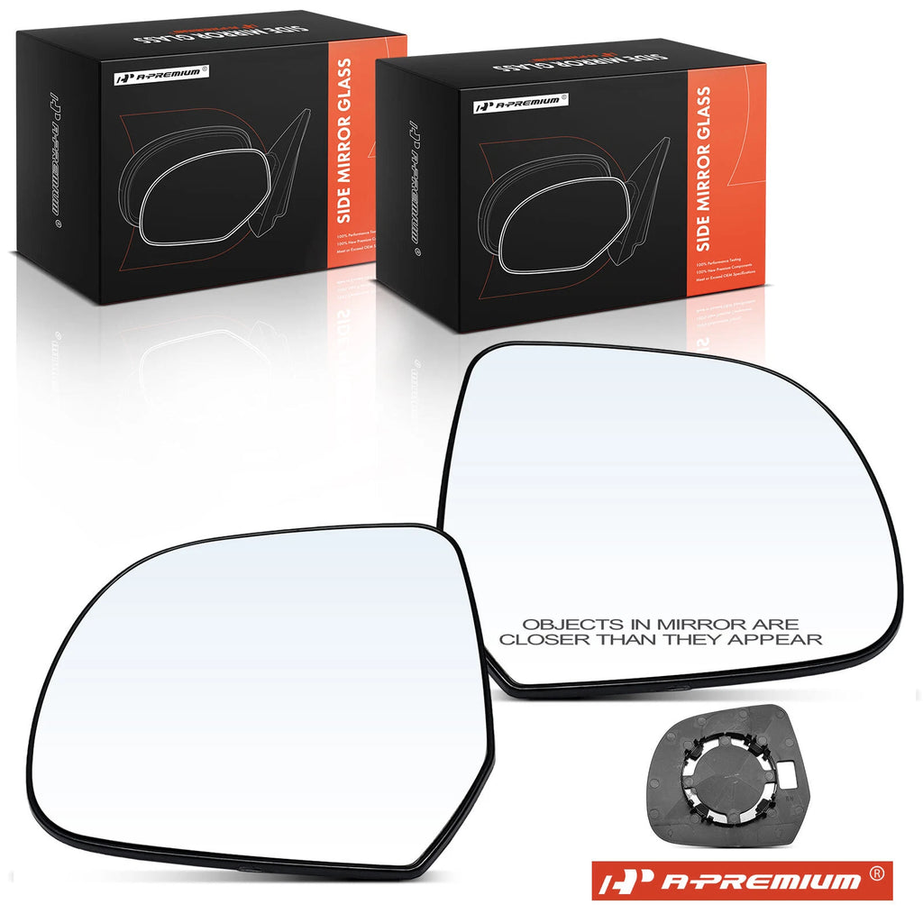 Pair Manual Mirror Glass for Nissan Versa (2012–2014) Versa Note (2014)
