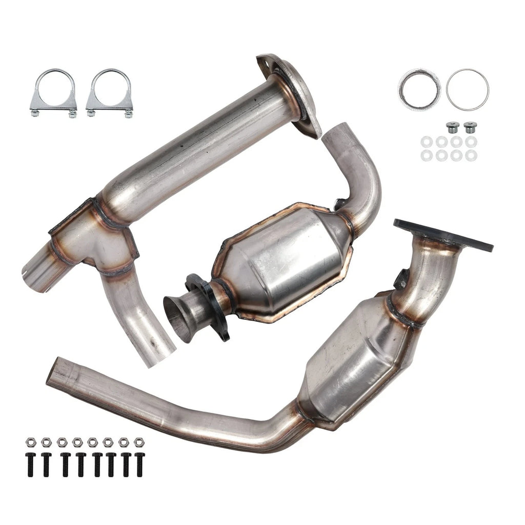 Y Pipe Catalytic Converter for GMC Yukon 2007–2010 6.2L V8 Left+Right