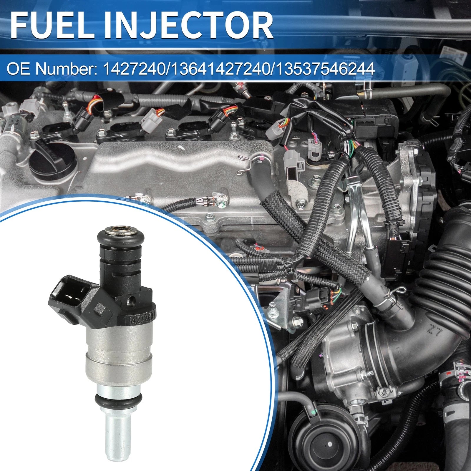 Fuel Injector No. 13641427240 for BMW E60 520i 2003–2010 525i 2003–2009