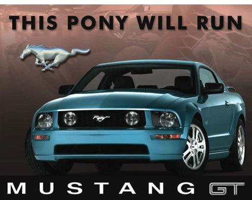Vintage Replica Tin Metal Sign for Ford Mustang (1964–1973) 1202