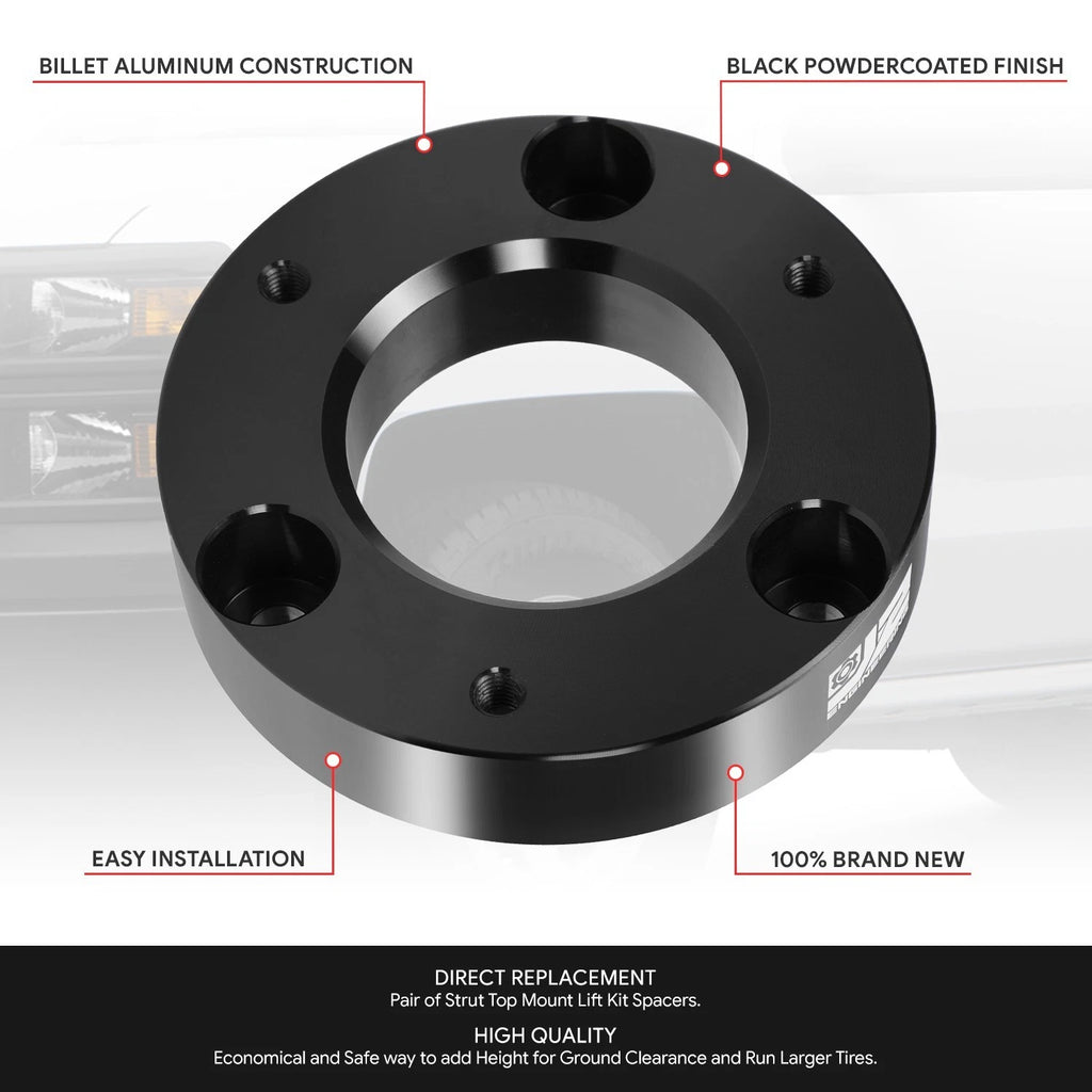 2" Strut Lift Kit Spacers for Silverado Sierra (2007–2022)