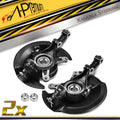 Pair Front Steering Knuckle & Hub Bearing for Honda Civic (2001–2002)