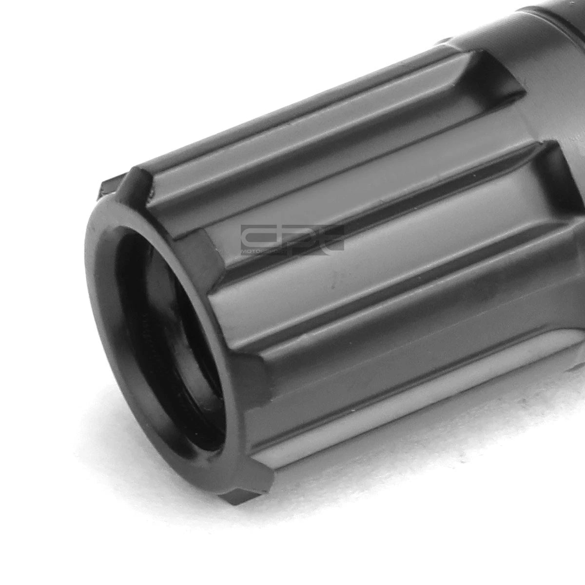 Open-End Aluminum Black Lug Nuts Set of 4 + Key + Adapter M12x1.5 (2010–2023)