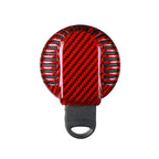 Car Remote Key Fob Cover Case for BMW Mini F54 F56 F55 F57 F60 (Carbon Fiber Red)