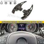 Black Forged ABS Paddle Shifter Extension for Mercedes-Benz (2019–2024)