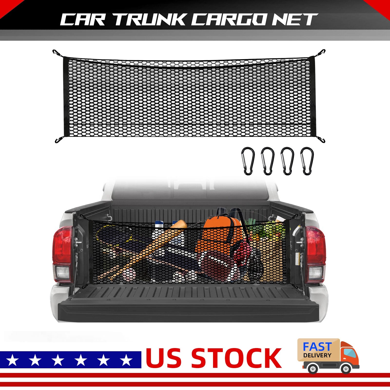 Trunk Cargo Net Storage Organizer for SUV (50x18)