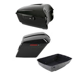 King Trunk & 5" Stretched Saddlebags for Harley Touring (2014–2023)
