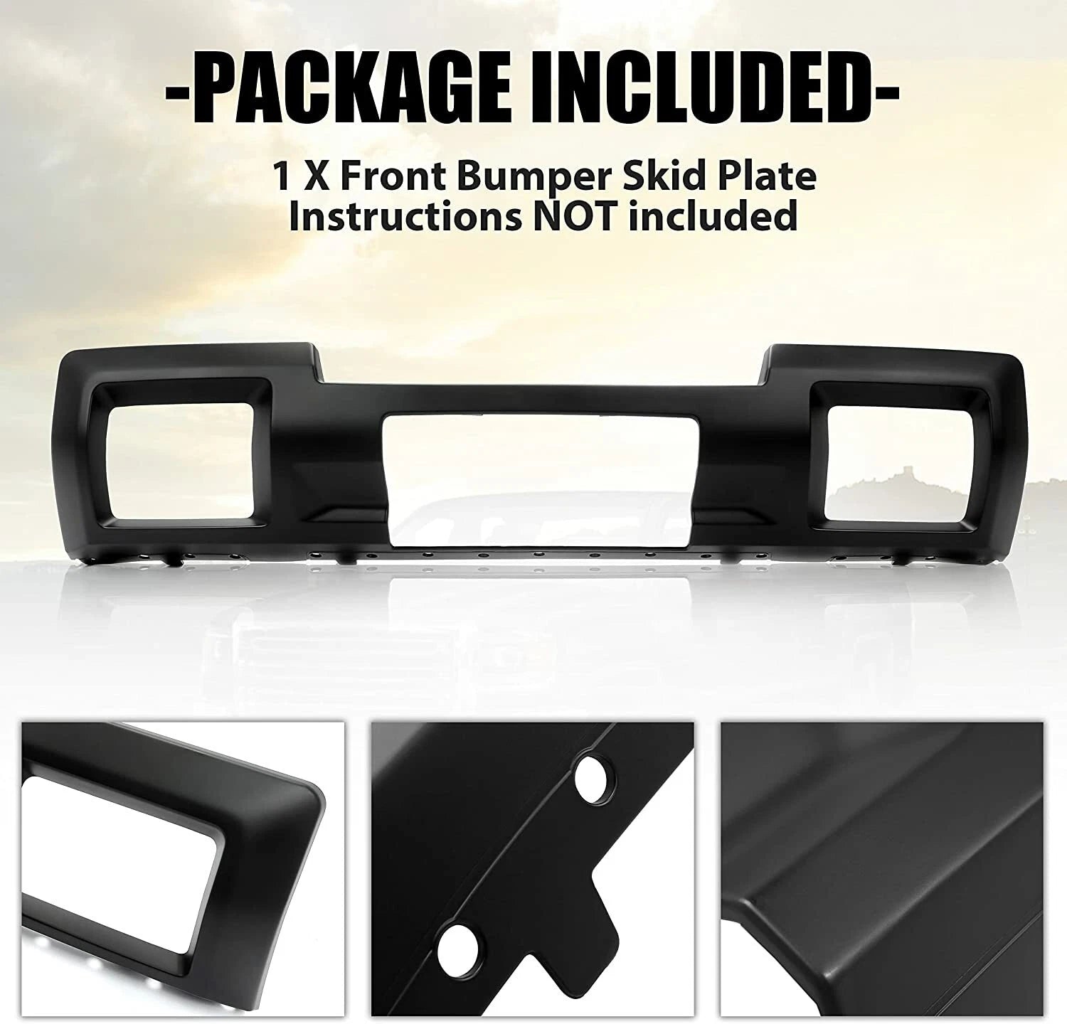 Front Bumper Skid Plate for GMC Sierra 2500/3500HD (2015–2019)