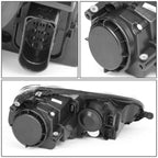 Headlight Lamp Set for Volkswagen Jetta Mk5 (2005–2010) Black Housing Clear