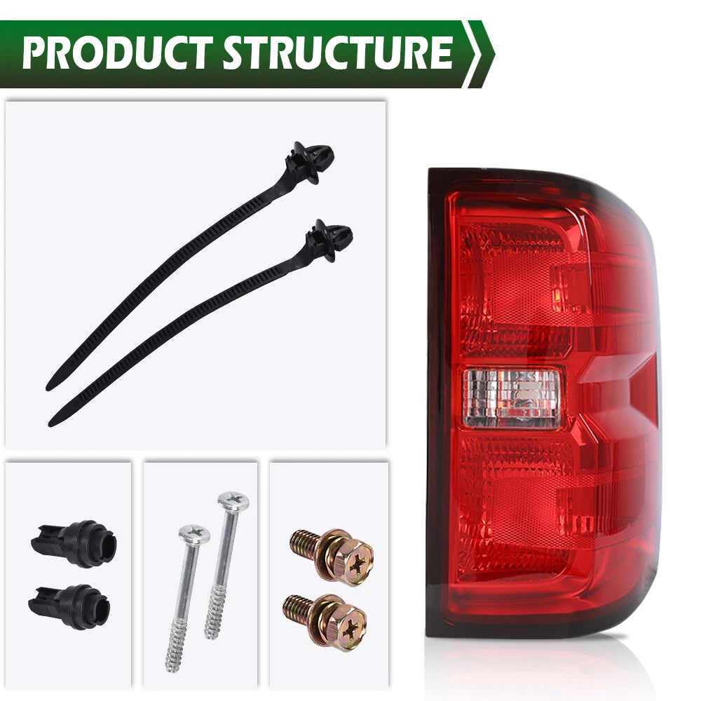 Rear Tail Light Brake Lamp for Chevy Silverado (2014–2019) Right Side