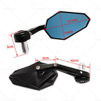 Rearview Handle Bar End Side Mirrors for Yamaha MT-07 MT07 FZ07 (2013–2021)