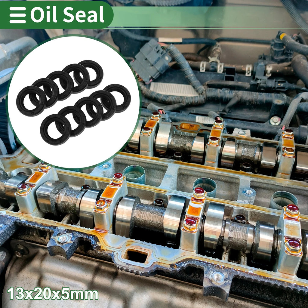Oil Seal Ring for Various Models (13x20x5mm) NBR Rubber High Pressure