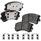 Set of 4 NAO Brake Pads for Mazda 6 (2003–2005)