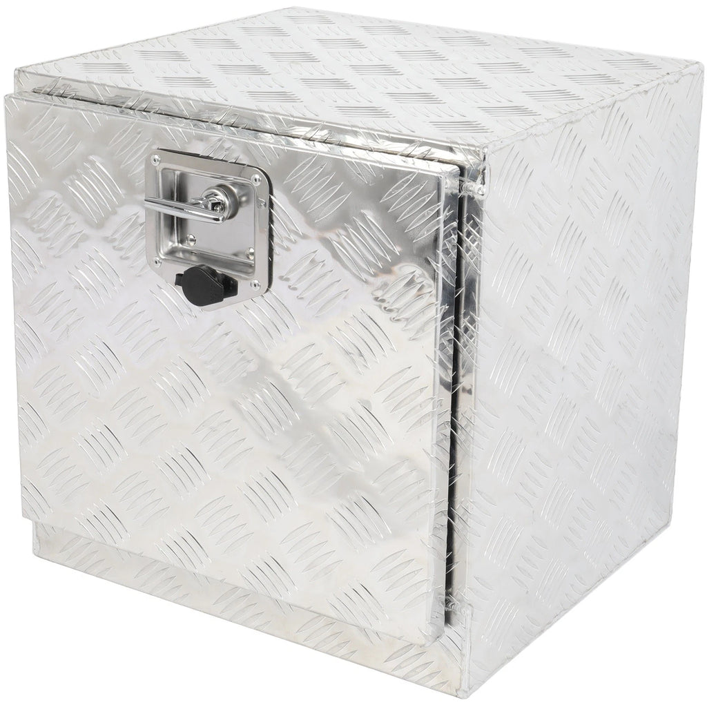 Multifunctional Storage Tool Box for Truck (18"x 17"x 18") - 2x Chain Silver