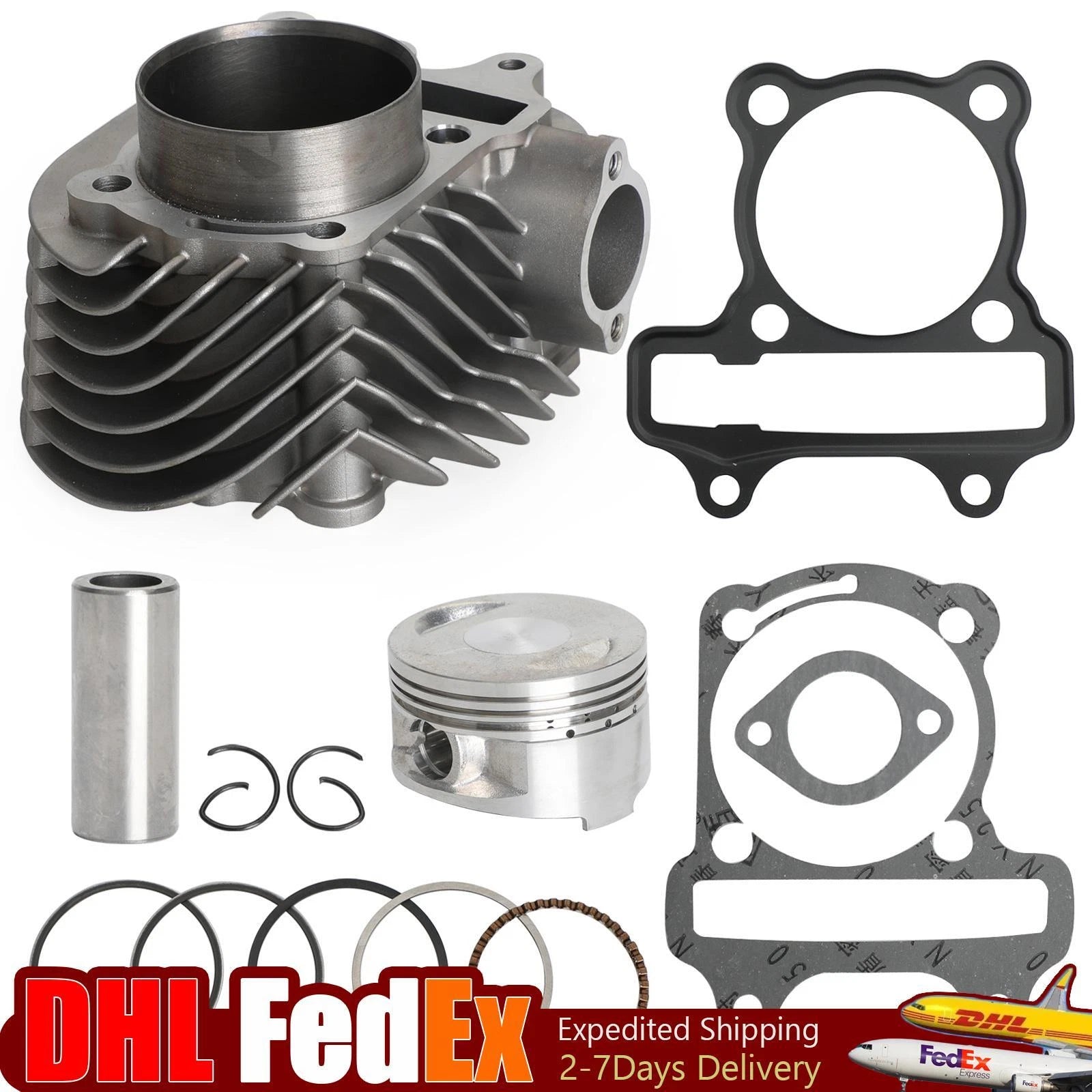 Big Bore Cylinder Kit 61mm for GY6 150cc Scooter ATV Buggy (172cc 180cc)