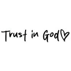 Rearview Mirror Stickers for Car and Motorcycle (Trust in God)
