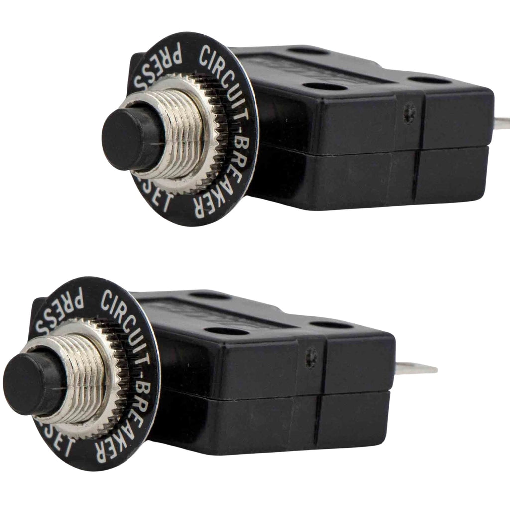 Set of 2 Terminal Circuit Breakers with Reset Button, 5 Amp FO1678-M2