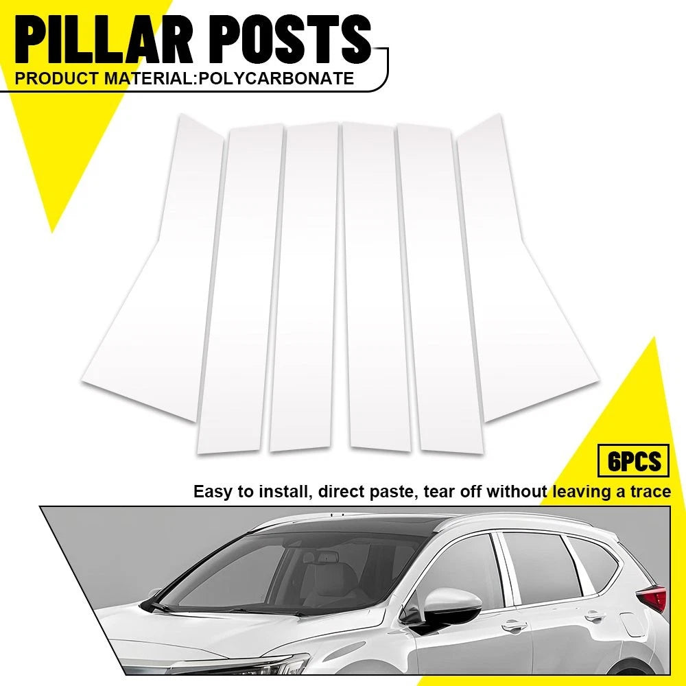 Set of 4 Window Door Pillar Trim Covers for Honda CR-V (2017–2022)