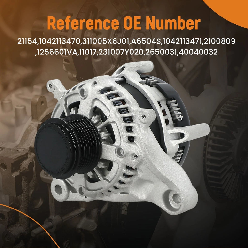 135 Amp Alternator for Acura ILX TLX (2015–2022) L4 2.4L 12V