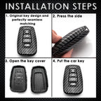 Carbon Fiber ABS Remote Key Fob Protector for Toyota (2012-2024)