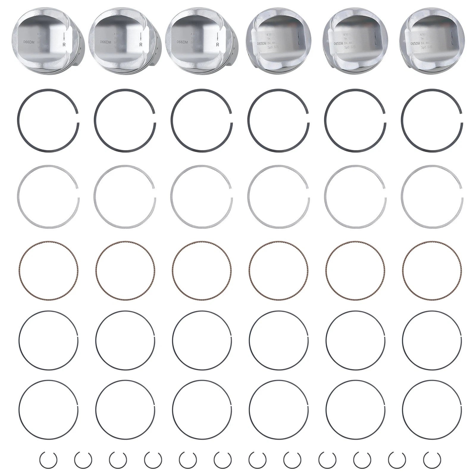Piston Rings Set for VW Touareg Audi S4 S5 A6 A7 A8 Q5 Q7 (2010–2022)