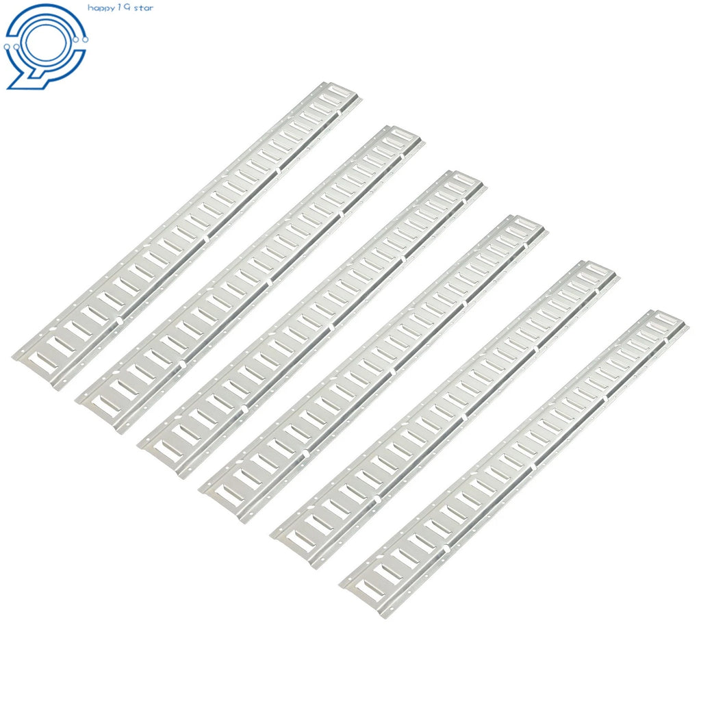Set of 6 E Track Tie Down Rails for Garages Vans Trailers Motorcycle