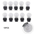 10 Pack 3157 Clear Amber Tail Signal Brake Light Bulbs for Cars
