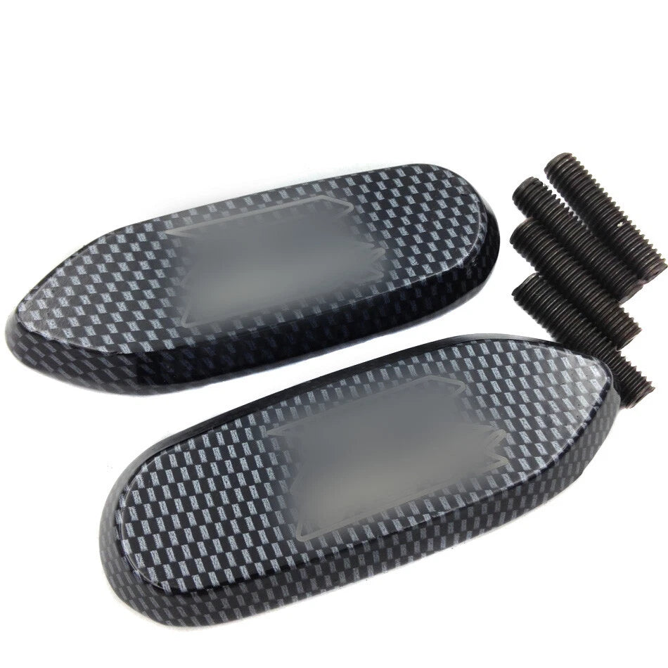 Mirror Block Off Base Plates for Suzuki GSX-R 600 750 1000 (2006–2008) Carbon