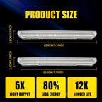 4X White LED Side Marker Lights for GMC Sierra 2500HD 3500HD (2020–2023)