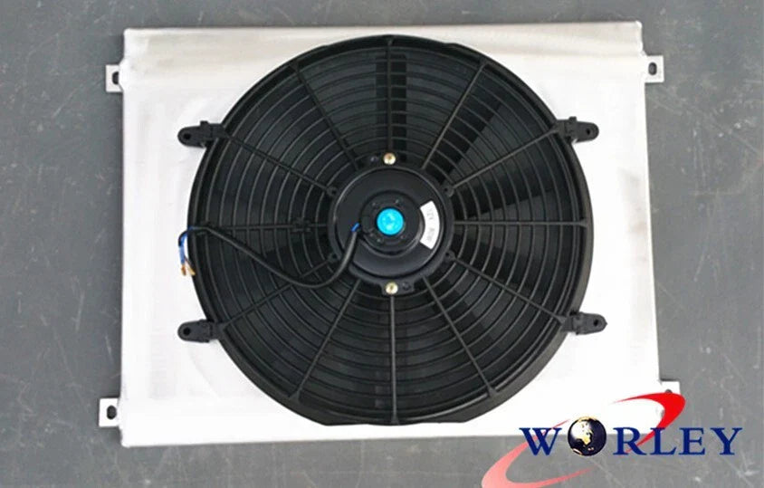 Aluminum Shroud + Fan for Ford Capri MK1 MK2 MK3 Kent Essex