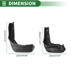 Mud Flaps Splash Guards Set of 4 for Honda Crosstour (2014–2017)