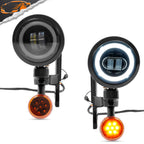 LED Fog Light Turn Signal Bracket for Harley Road King (1994–Present)