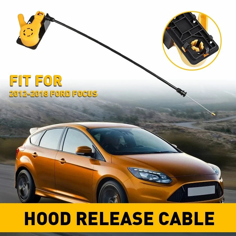 Hood Release Pop Latch Control Cable with Handle for Ford Focus (2012–2018)