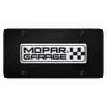 Etched on Black License Plate - Officially Licensed for Mopar Garage Vehicles