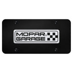 Etched on Black License Plate - Officially Licensed for Mopar Garage Vehicles
