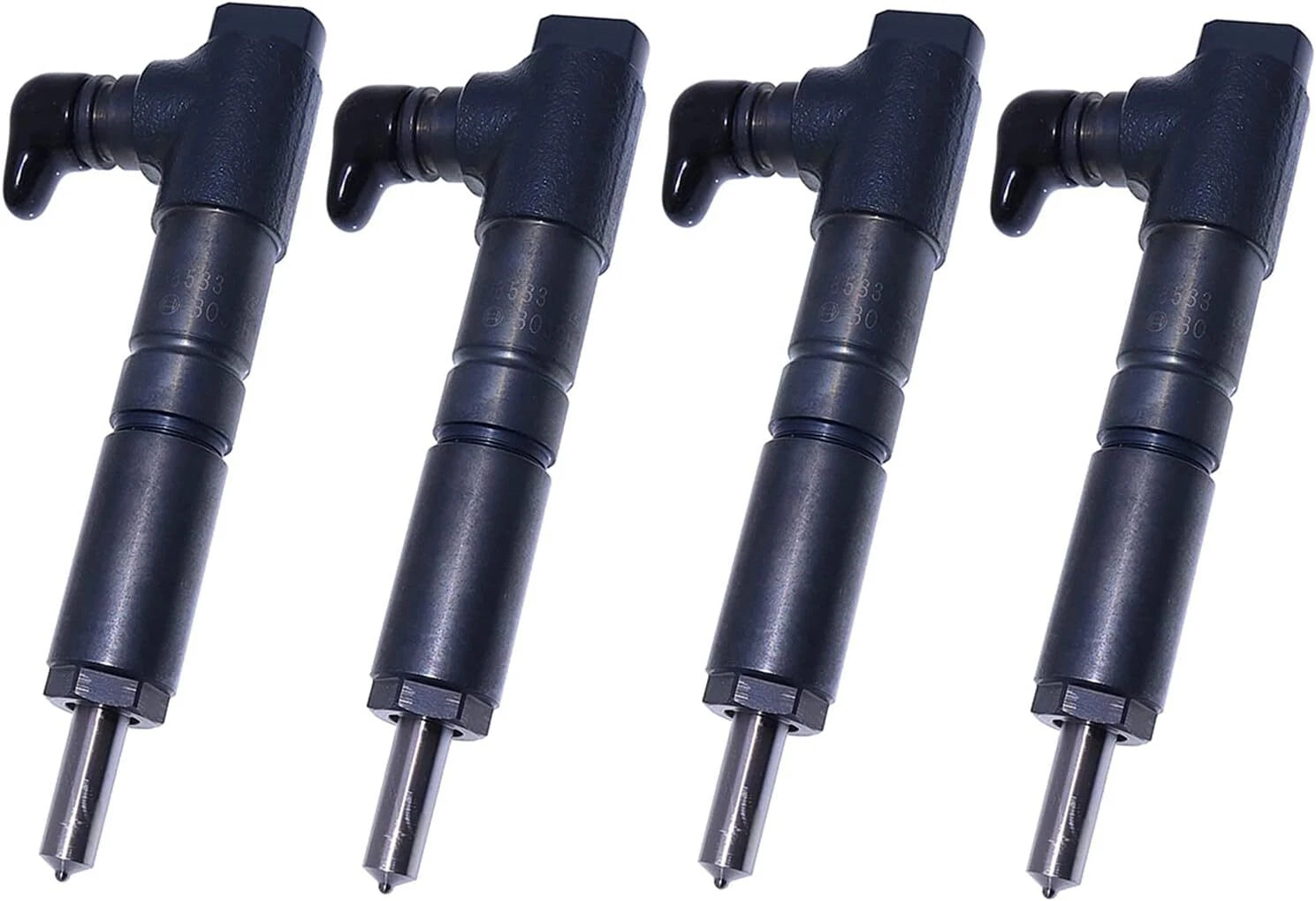 Set of 4 Fuel Injectors 1J700-53002 for Kubota V2607