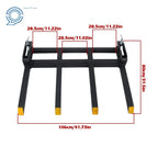 Set of 4 Heavy Debris Forks 42" for Pallet Forks (2500 lbs Capacity)