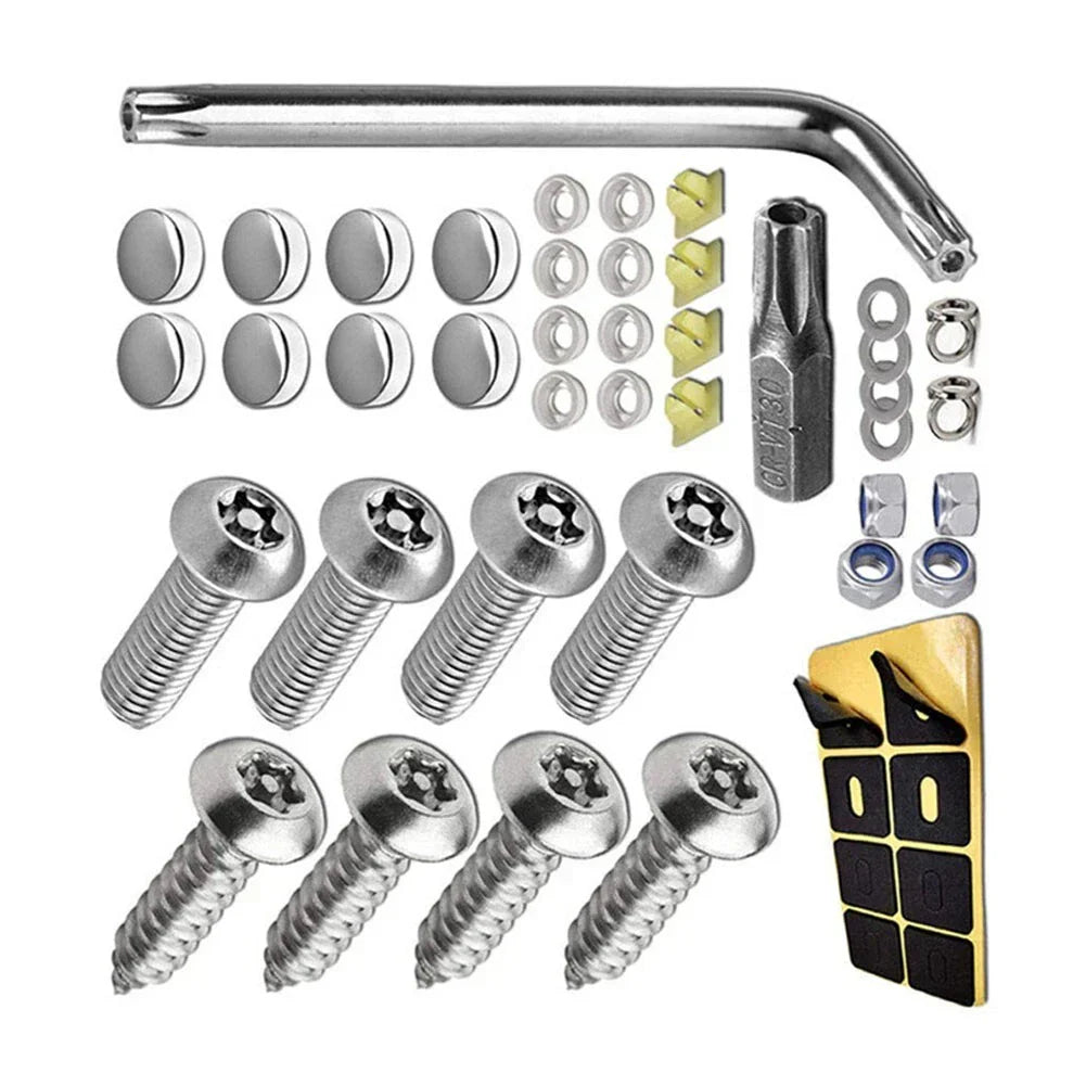 Anti Theft Stainless Steel Screws for Enhanced License Plate Security