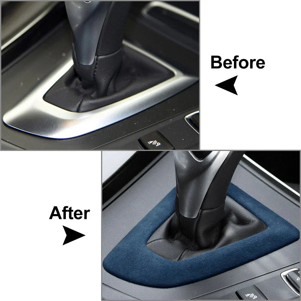 Blue Gear Shift Panel Frame Cover Trim for BMW 1 2 3 4 5 6 Series (2012-2020)