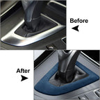 Blue Gear Shift Panel Frame Cover Trim for BMW 1 2 3 4 5 6 Series (2012-2020)