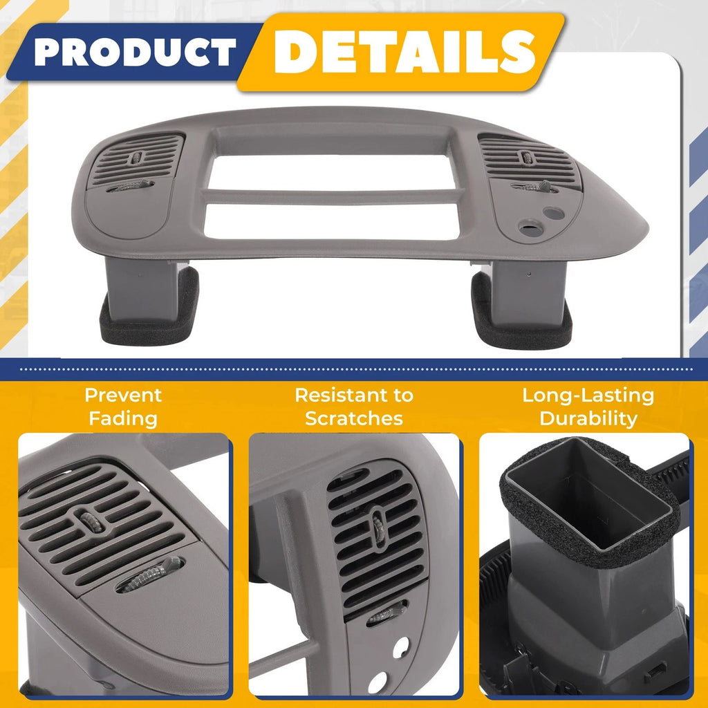 Dash Radio Bezel for Ford F-150, Expedition (1997–2003) - Gray