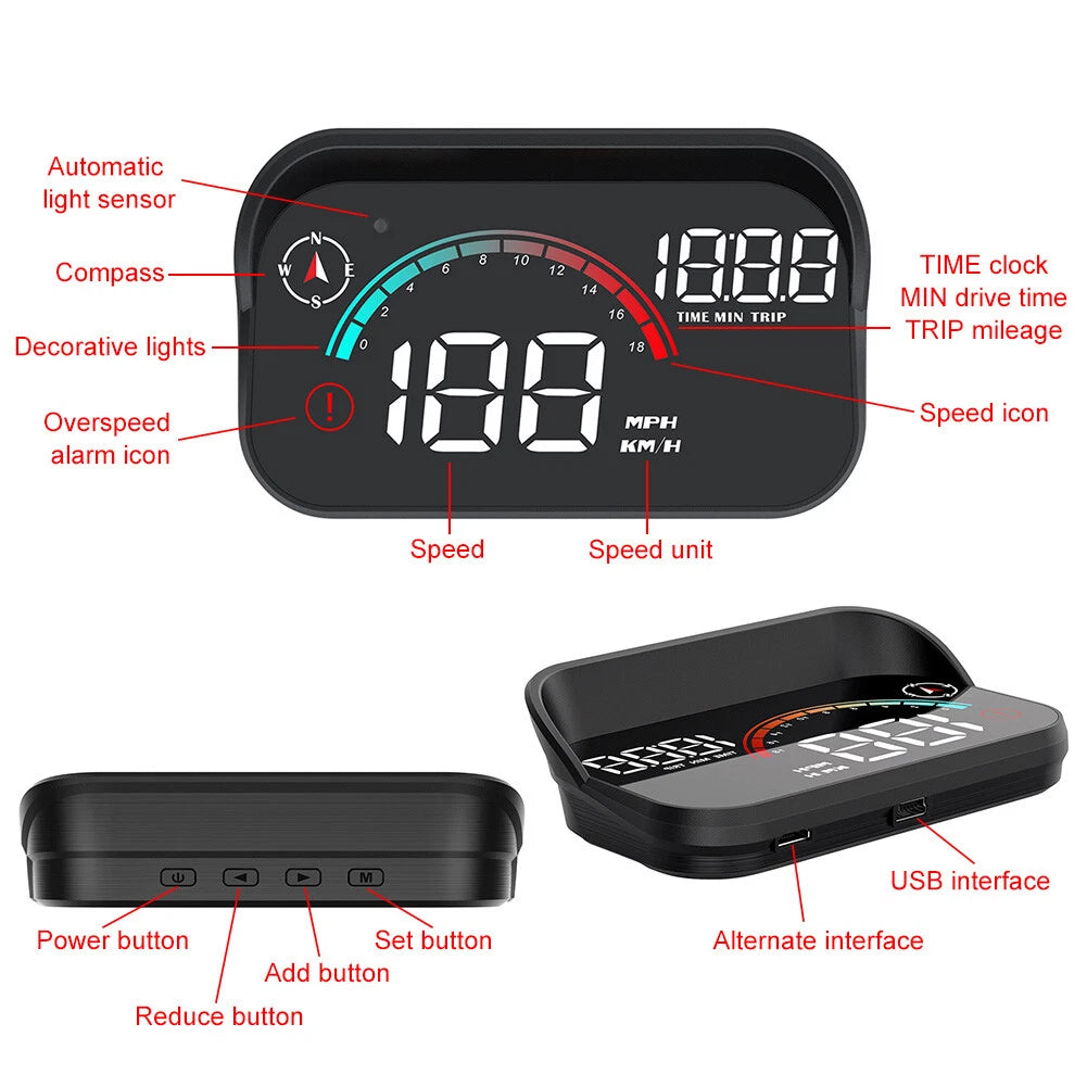 Speedometer GPS HUD On-board Computer for Cars (Universal)