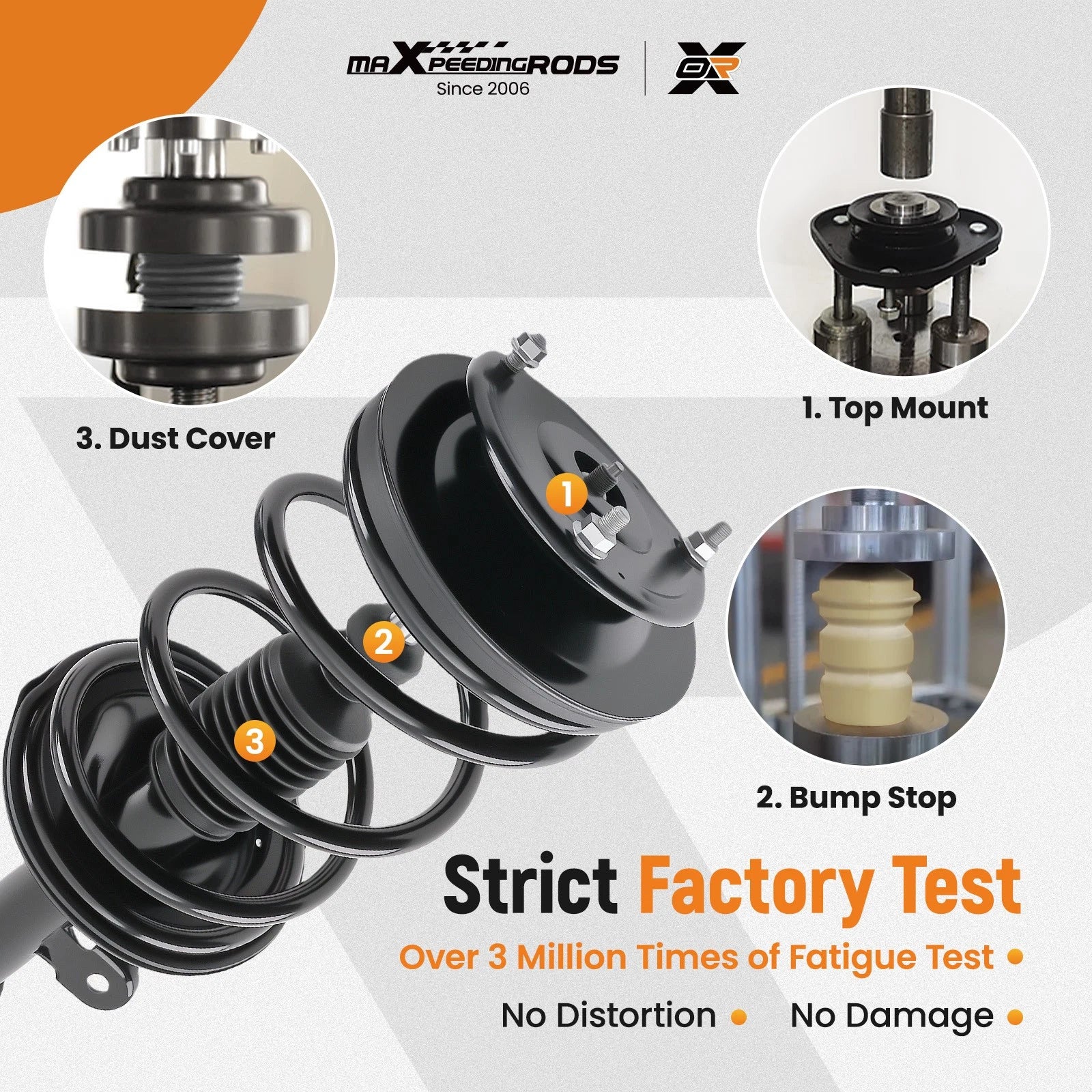 Complete Shocks Struts Coil Spring for Hyundai Entourage (2007–2008)