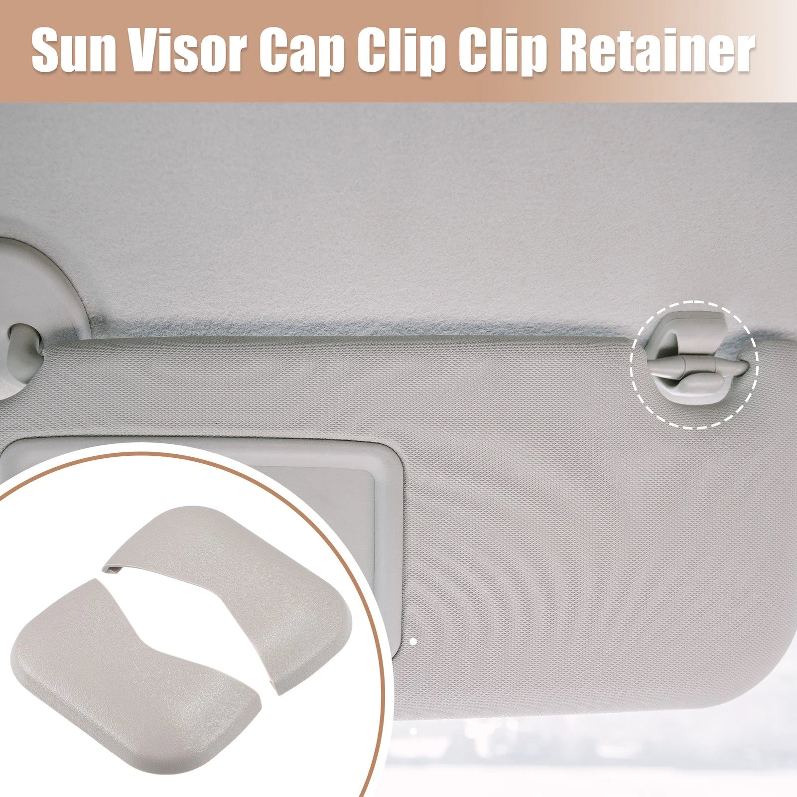 2X Sun Visor Bolt Cover Makeup Mirror for Nissan Maxima (2016–2020)