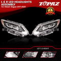 Set of 2 LED Headlights Assembly for Nissan Rogue (2017–2020)